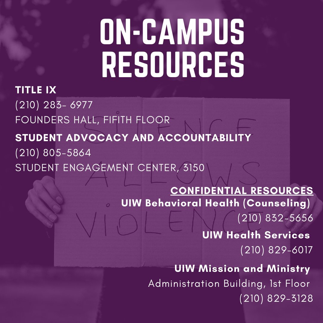 UIWTitleIX's tweet photo. You are not alone. #weareresiliant #DVAM #resourcesforsurvivors #Domesticviolenceawareness #breakthecycle #talktosomeoneonoroffcampus https://t.co/LwPVdKZjZU
