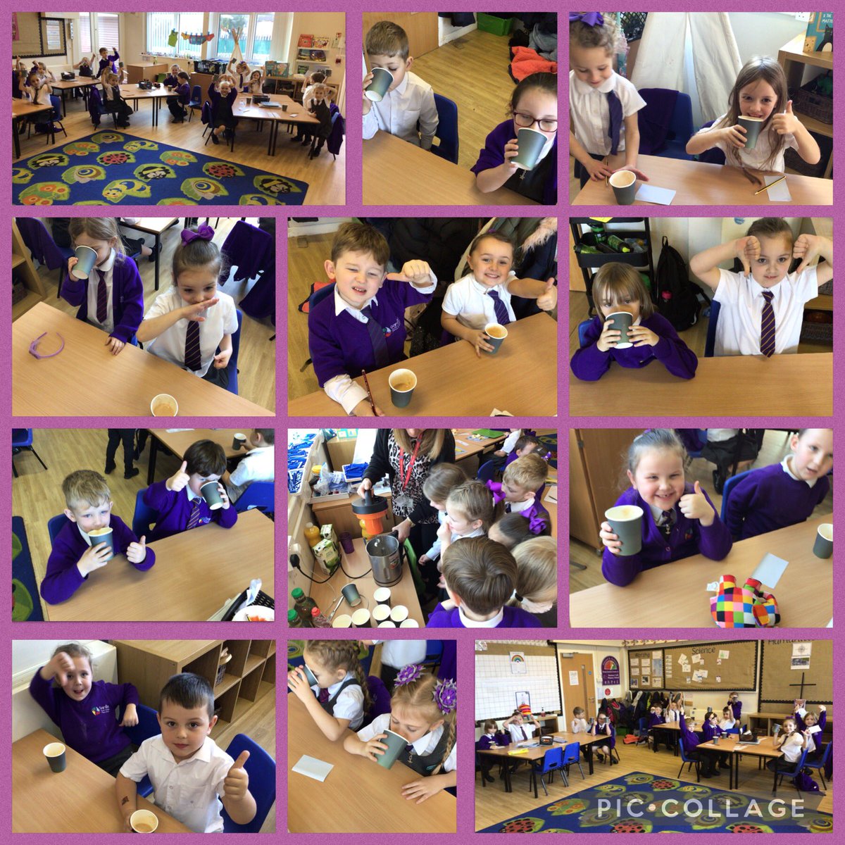 After all of our planning and sampling different fruits, we got to make our own smoothies!🍓🍌 We had so much fun and our smoothies had some mixed reviews! 👍🏼👎🏼😆 #DT <a href="/GarstonCE/">GarstonCE</a>  <a href="/mrswain7/">mrswain</a> <a href="/MissFlynnREMAT/">Miss Flynn</a>