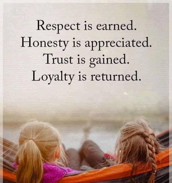 Love this ❤️ I am eternally loyal to those who have shown me the same - those who have broken my trust or who are dishonest I no longer allow to ruin my well-being ❤️ I think that comes with age!