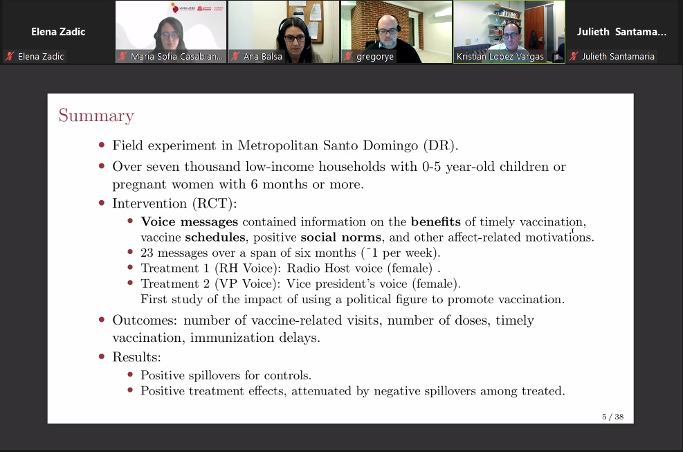 voxlacea's tweet photo. @klo_pez is presenting his paper on "Voice Messages and Early Immunization" at #LaceaLames2021 https://t.co/9Hqe6lz5II