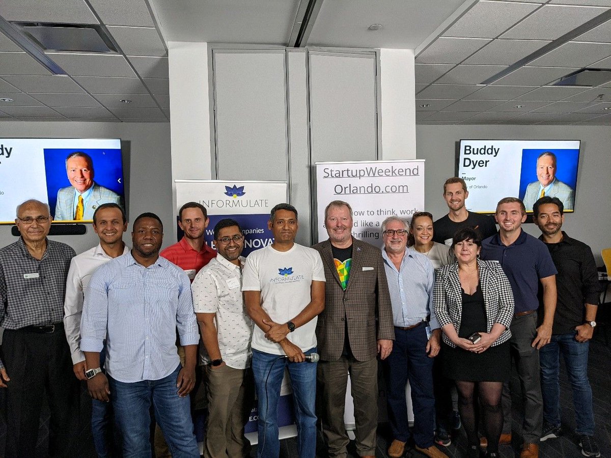 Informulate's tweet photo. Well done @ORLTechCouncil @ORLPartnership @SynapseFL @StartupWeekend & Creative City Project/Immerse teams on the success of #OrlandoInnovationWeek! Informulate is so proud to sponsor #SWORL & #SynapseOrlando. https://t.co/FpkagOmwgV