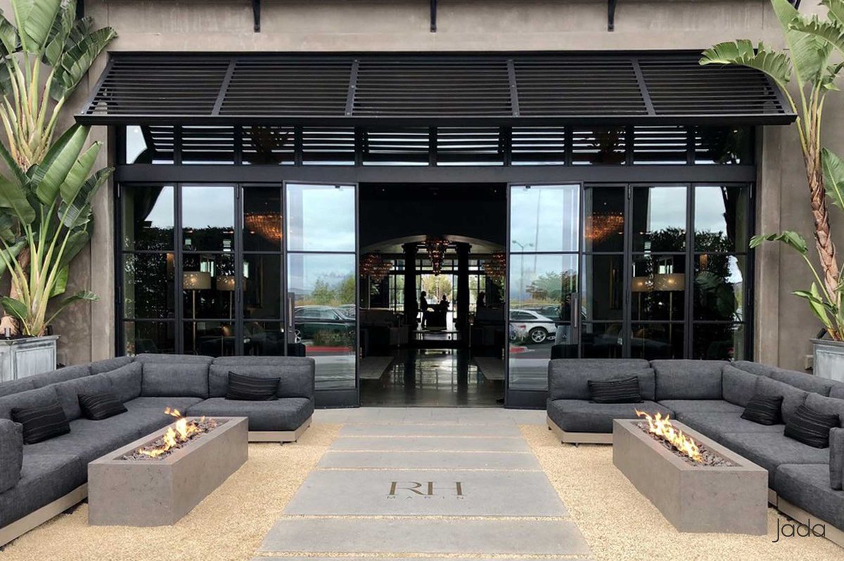 JadaWindows's tweet photo. Expansive 24-foot-wide steel frame folding doors welcome you at the RH lifestyle gallery and restaurant in Corte Madera, CA. A grand entrance not to be missed! #jadawindows #welovewhatwedo https://t.co/zzUgCZv5pg