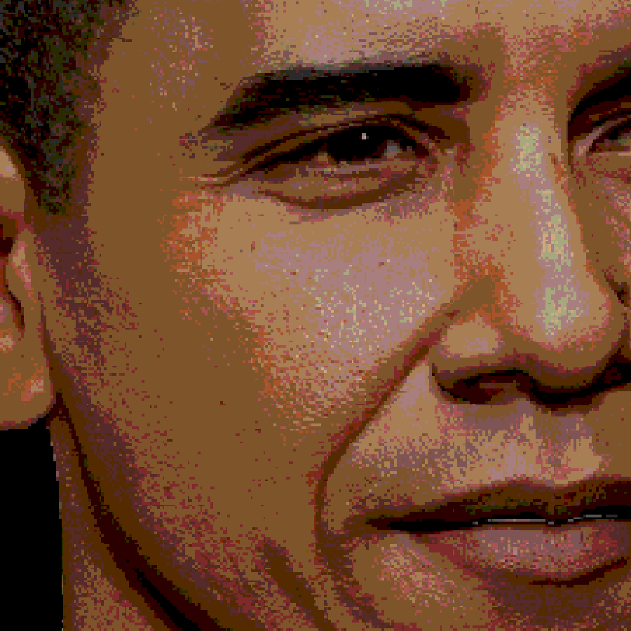 'Obama' made by Neon Slice from #pixelnetwork by #pixelstudio #pixelart