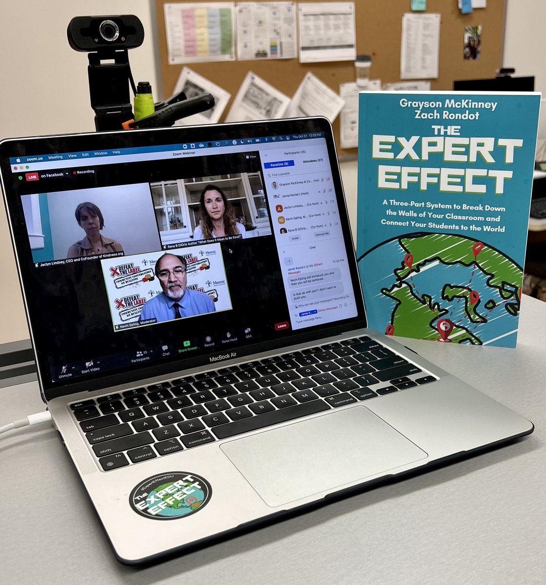 ExpertEffectEDU's tweet image. So awesome to have the chance to connect with educators today from Calgary 🇨🇦 to Copenhagen 🇩🇰! Thanks to @DefeatTheLabel and @Meemic for sponsoring such an important conversation on bullying and belonging. #sel #experteffectedu
