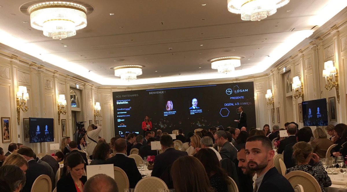 atpommel's tweet photo. Les Digital HR Awards, ça commence maintenant ! Hâte de découvrir les lauréats et connaître le grand gagnant #DHRA @DeloitteFrance https://t.co/MLGFF4ulxW