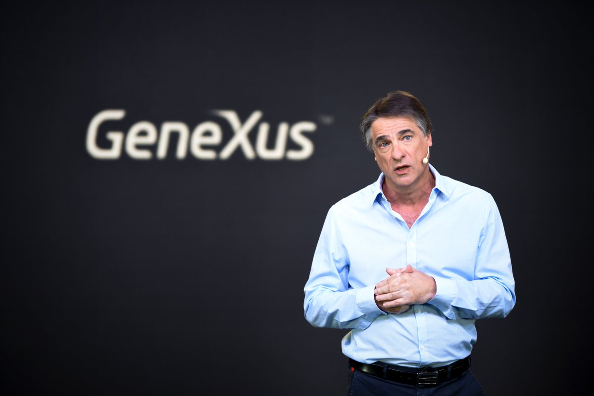 GeneXus's tweet image. “Nuestra misión GeneXus en el mundo es muy clara: ayudamos a desarrollar aplicaciones de Misión Crítica de manera veloz, pero también nos adelantamos a lo que los desarrolladores puedan llegar a necesitar.” @njodal #GeneXusLive #EnterpriseLowCode