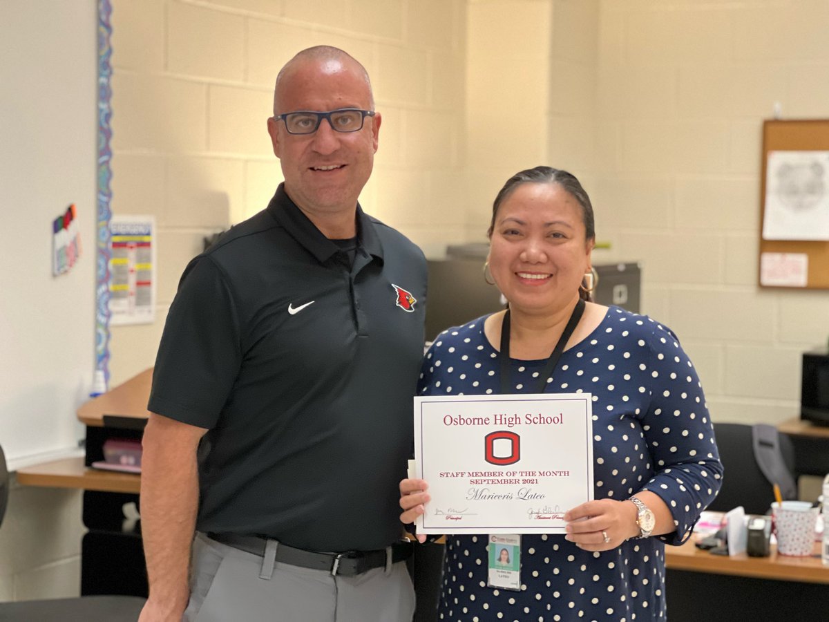 Osborne High School (@rlosbornehs) on Twitter photo Congrats to Ms.Lateo for being chosen as our Staff Member of the Month! Thank you to <a href="/LongHornSteaks/">LongHorn Steakhouse</a> E/W Connector for the Support of OHS!! #osbornestrong @osborne_hs_PBIS <a href="/CobbSchools/">Cobb County Schools</a> Congrats to Ms.Lateo for being chosen as our Staff Member of the Month! Thank you to <a href="/LongHornSteaks/">LongHorn Steakhouse</a> E/W Connector for the Support of OHS!! #osbornestrong @osborne_hs_PBIS <a href="/CobbSchools/">Cobb County Schools</a>