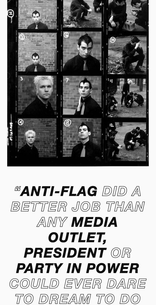kateconwayflood's tweet photo. ⬛️ POWER TO POLITICAL PUNK: THE IMPORTANCE OF ANTI-FLAG'S 'THE TERROR STATE' 18 YEARS ON ⬛️ #️⃣ #antiflag #theterrorstate #turncoat #powertothepeaceful #onepeopleonestruggle #ranknfile #postwarbreakout #soldasfreedom #mindthegatt #wakeup #tearingdownborders #punk #punkrock #music https://t.co/Lx8JVdA1MO