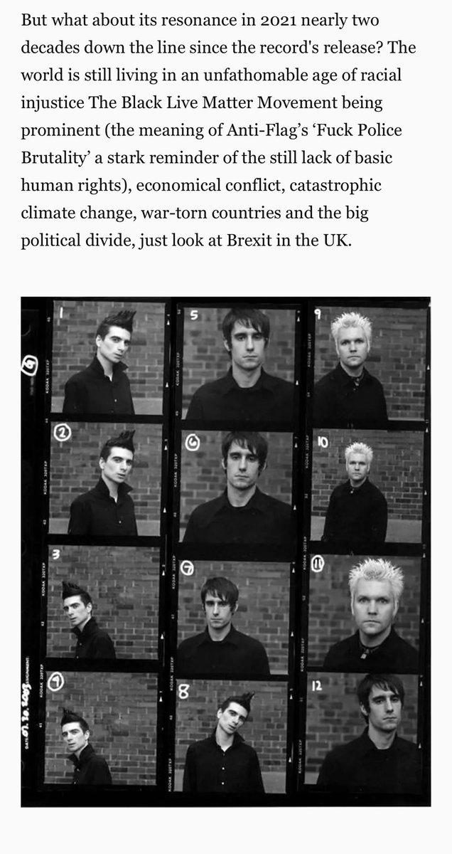 kateconwayflood's tweet photo. ⬛️ POWER TO POLITICAL PUNK: THE IMPORTANCE OF ANTI-FLAG'S 'THE TERROR STATE' 18 YEARS ON ⬛️ #️⃣ #antiflag #theterrorstate #turncoat #powertothepeaceful #onepeopleonestruggle #ranknfile #postwarbreakout #soldasfreedom #mindthegatt #wakeup #tearingdownborders #punk #punkrock #music https://t.co/Lx8JVdA1MO