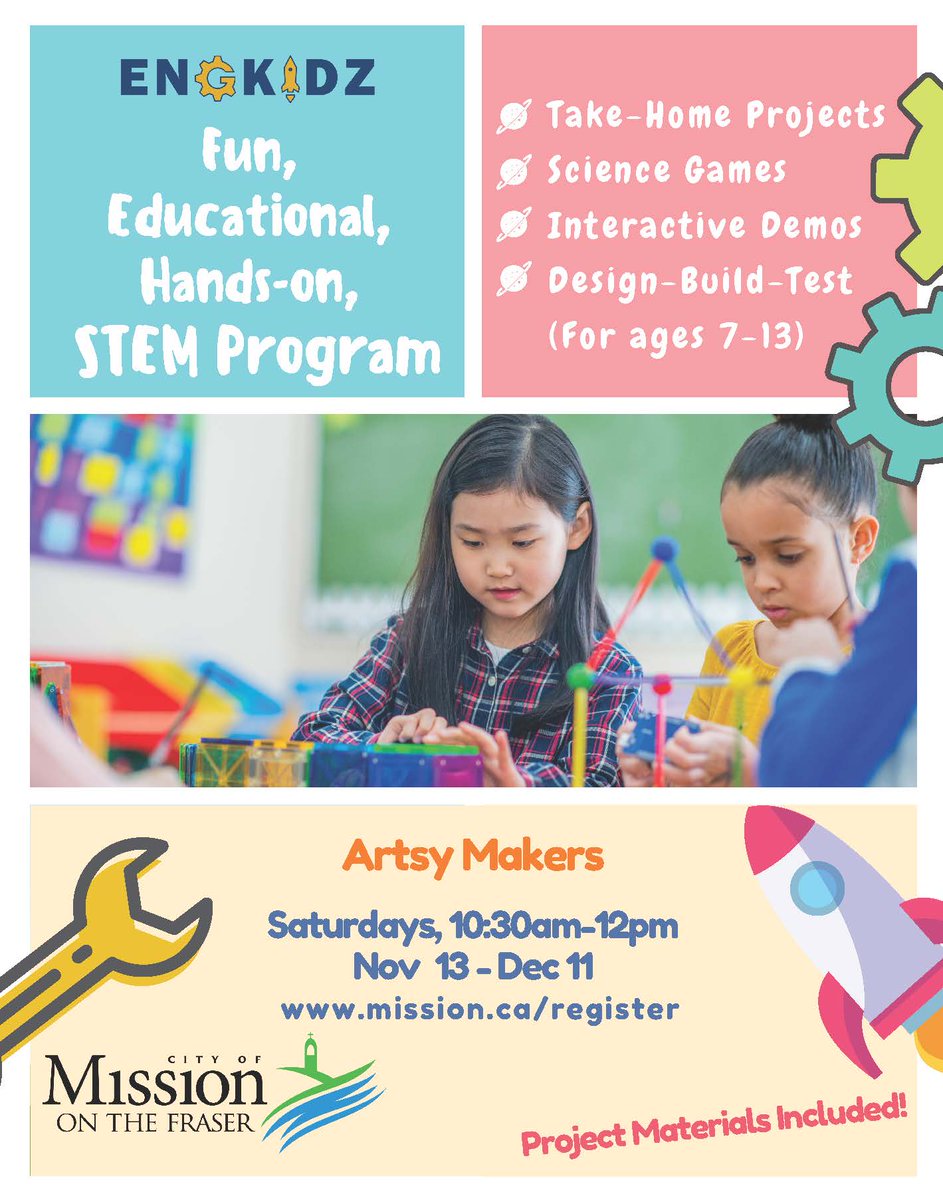 Looking for educational and fun activities for kids? Try the new Artsy Makers STEM program this fall! Kids will build 5 awesome take-home projects, learn science, and practice their creativity! 

ow.ly/MDoJ50GuOmZ