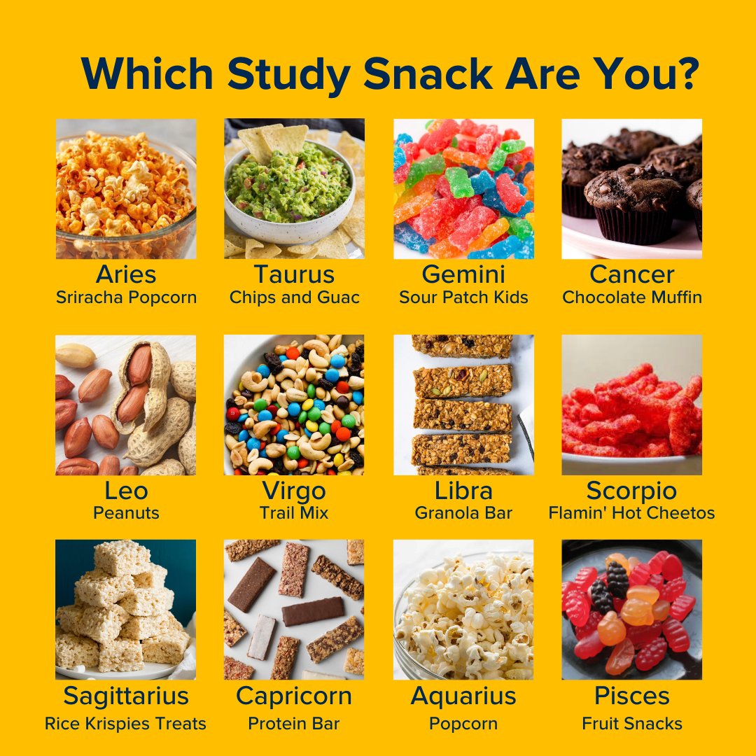 Need some snack ideas to get through the midterms? We got you!
Let us know what your favorite study snacks are👀