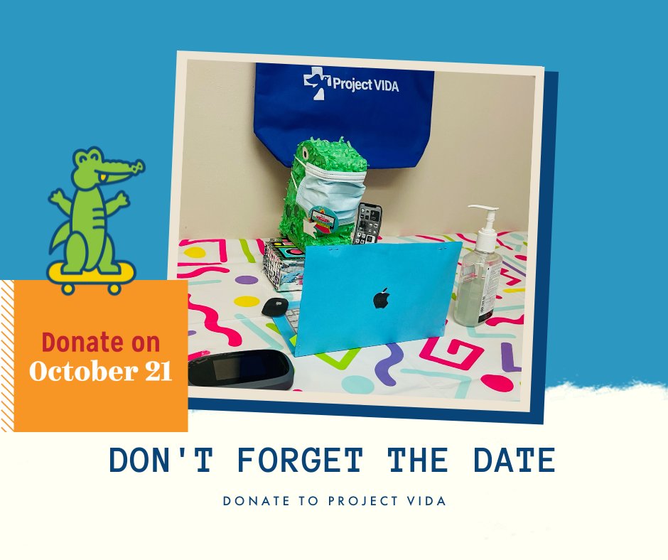 ProjectVIDAEP's tweet photo. 💸Donate on OCT 21st! Go to https://t.co/setnWlQvfG to support Project Vida and keep your community healthy.
#ElPasoGiving #ELGD2021 #ProjectVidaEP #PV30 https://t.co/3IEDv8mTuc