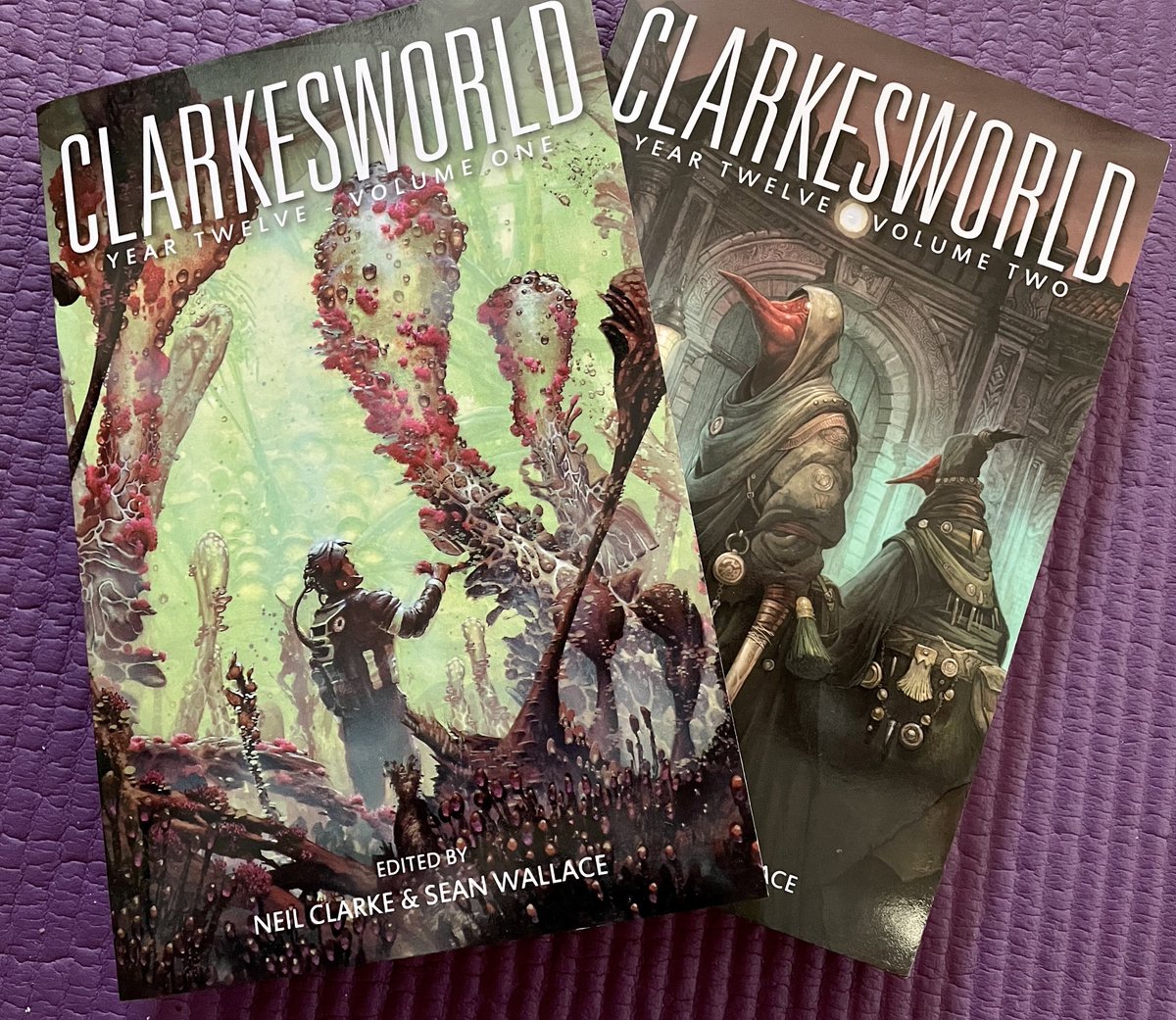 Yay for contributor copies! Also, beautiful covers! @clarkesworld