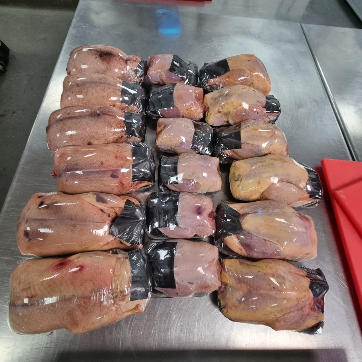 wildfoodboy's tweet photo. Game bird and Poultry development lesson with my 3rd years today @Westking 
game birds from @lincsgameltd where fantastic quality #game #chefsschool #gamecookery #chefs #gametoeat #eatgame https://t.co/vMU0K2wwUt