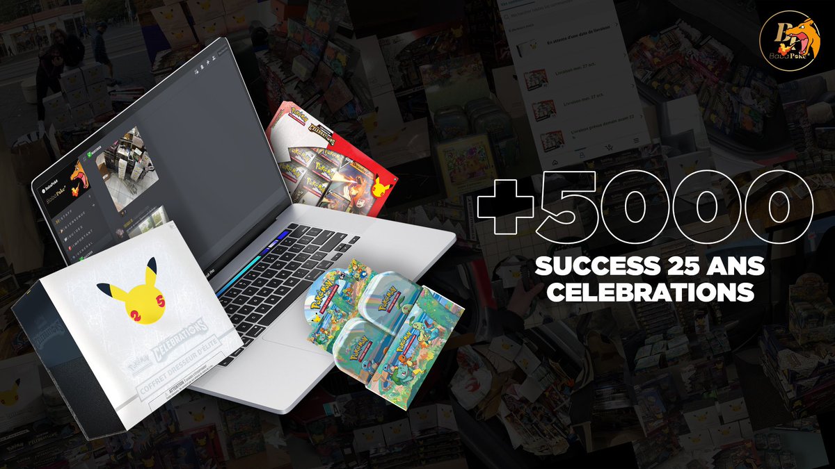 BabaTicketBT's tweet photo. Plus de 5000 succès pour la série 25th célébration. Encore une grosse journée avec un Ping qui a permis de sécuriser énormément de coffret ultra premium, à 50 RT on vous débloque un restock. ✅ https://t.co/xnhTpbuXkk