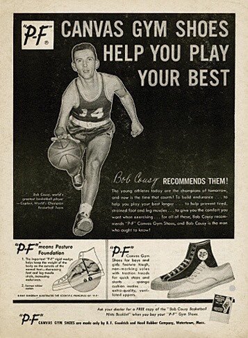 RT @HonestLarry1: Bob Cousy for PF Flyers: https://t.co/wUC1xNGFEP