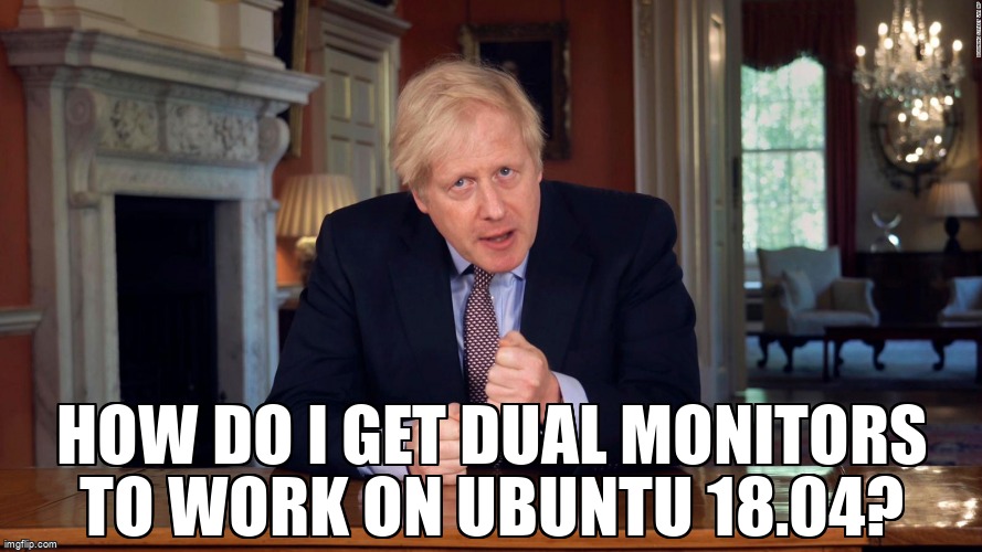 askubuntumemes's tweet image. How do I get dual monitors to work on Ubuntu 18.04? askubuntu.com/questions/1370… #displaymanager #multiplemonitors
