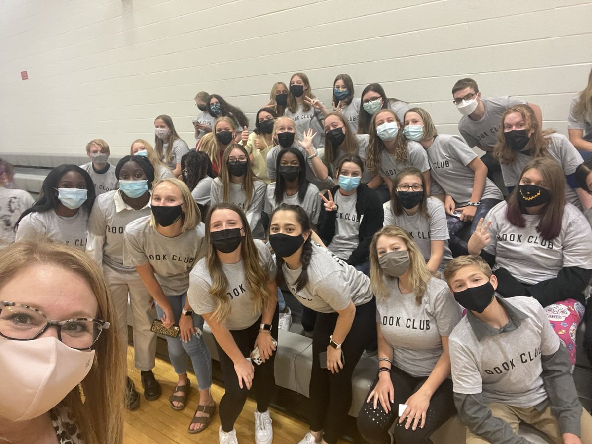 What an awesome group of kids we get to work with! Book Club Yearbook Photo, 21-22