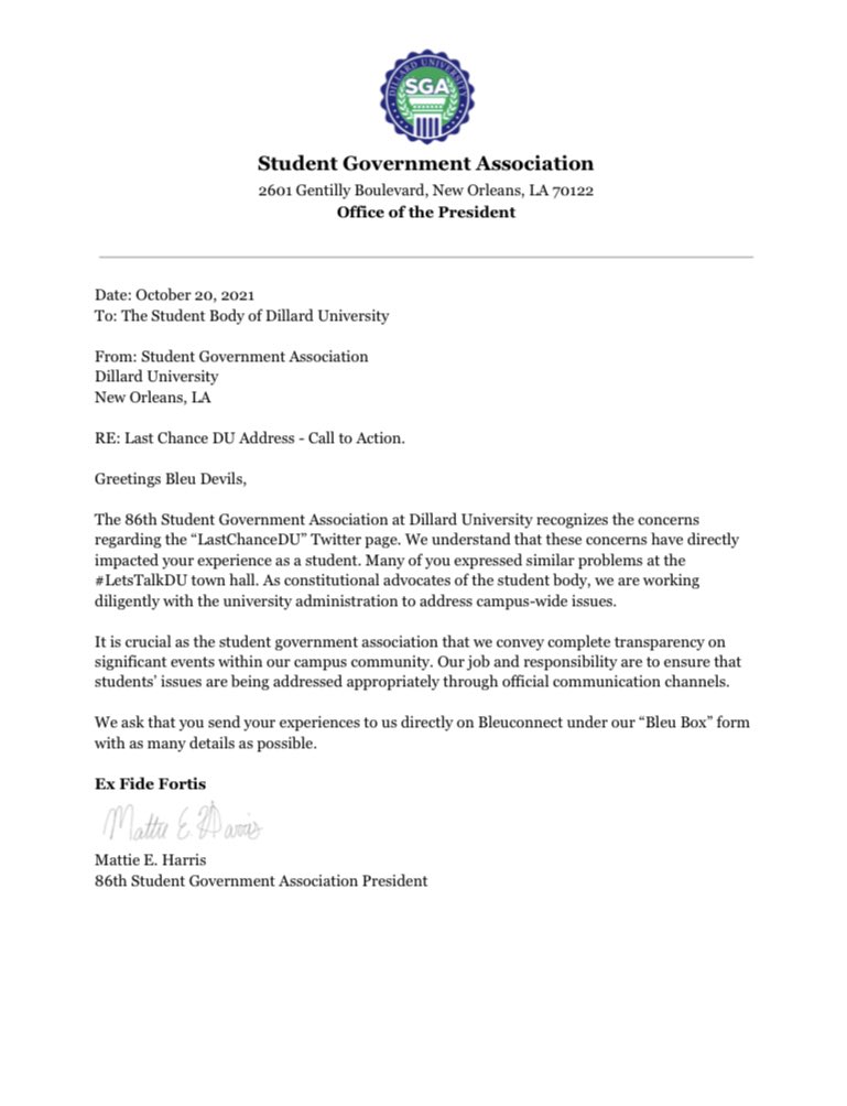 We see the concerns on the “LASTCHANCEDU” Twitter page. Please send your experiences to us directly on our Bleu Box form. The link is in our bio and can be found on Bleuconnect. #MyDU #LetsTalkDu