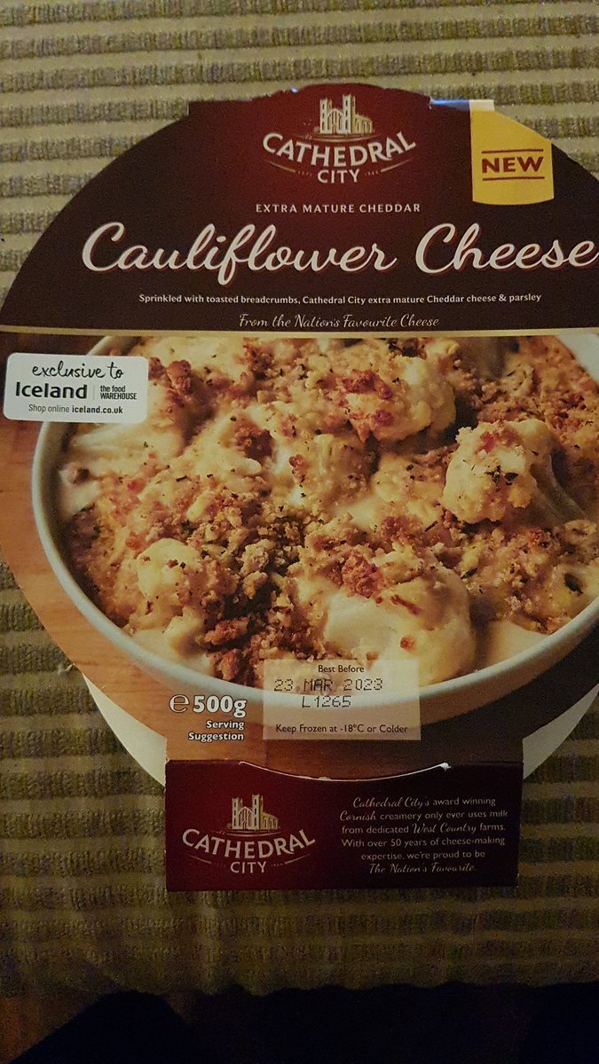 surtsa's tweet photo. @IcelandFoods. @CathedralCity .. Game- Changer  at our house.  AMAZING!!!   Just scoffed a couple if these .. for all cheese lovers out there, ya welcome .. found in the freezers in Iceland. YUM! https://t.co/9QW7VsEfuo