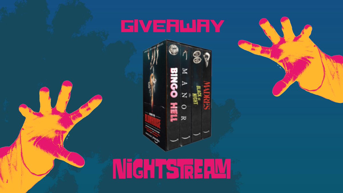 🚨 GIVEAWAY ALERT 🚨
Head to our Instagram to get the details on how to secure this amazing #WelcometotheBlumhouse box set, featuring #BingoHellMovie #BlackAsNightMovie #TheManorMovie #madresmovie!
➡️ instagram.com/nightstreamfes…
