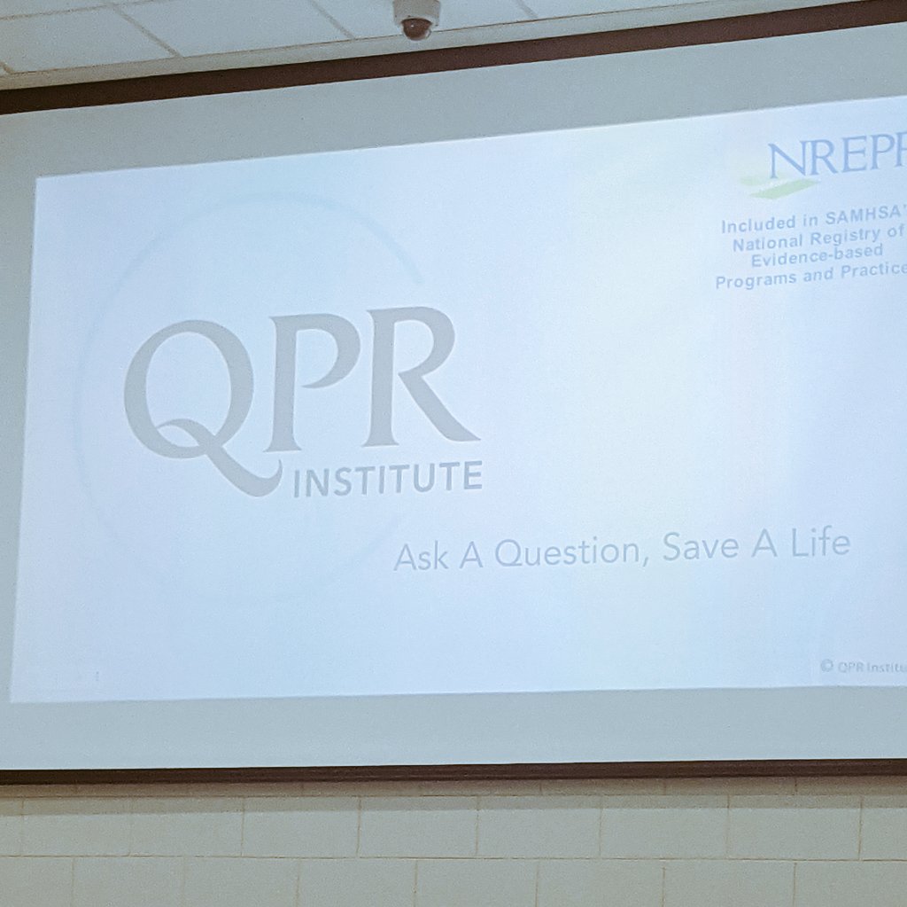 mes_bulldogs's tweet photo. QPR Professional Development training with @MHSTitans counselor @WaughKendall  #AskAQuestion #SaveALife
@McDowell590 https://t.co/JfFLTmTfsO