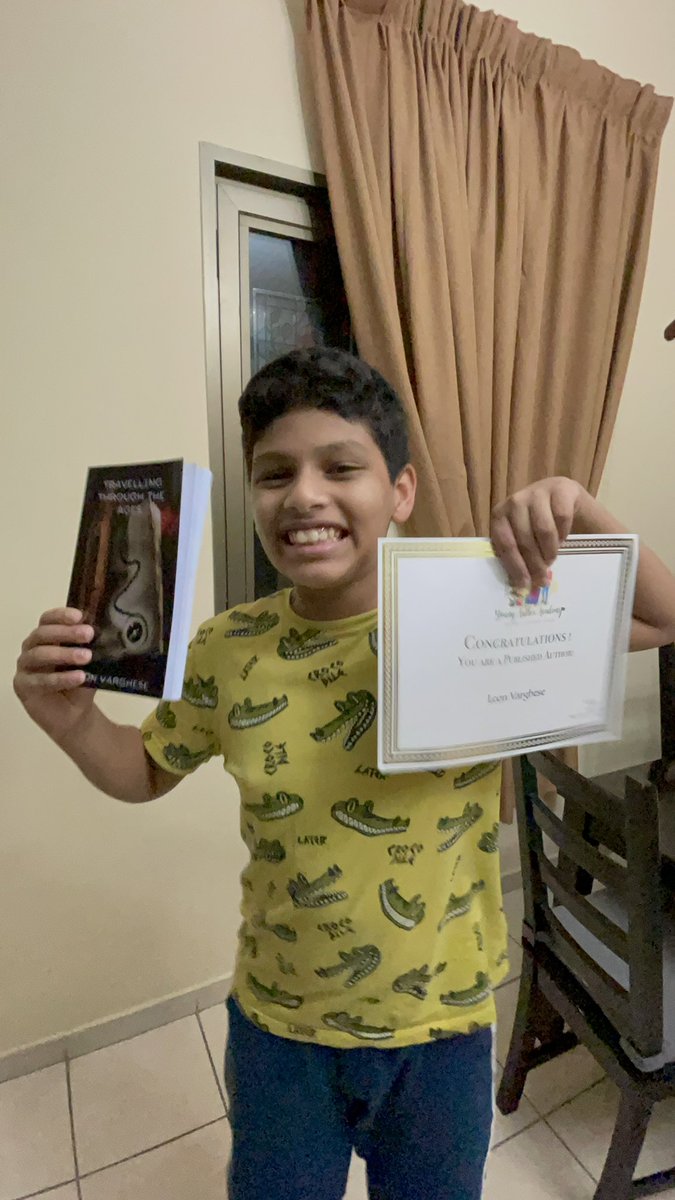 lijoittoop's tweet photo. Proud moment as parents @ninivarghese . Leon publishes his first book which is now available on Amazon stores worldwide. Special thanks to @MalavikaVaradan for introducing the team to help him. Thanks to his school and the teachers. @gems_mhs @nargishk. https://t.co/1DlRySsLae