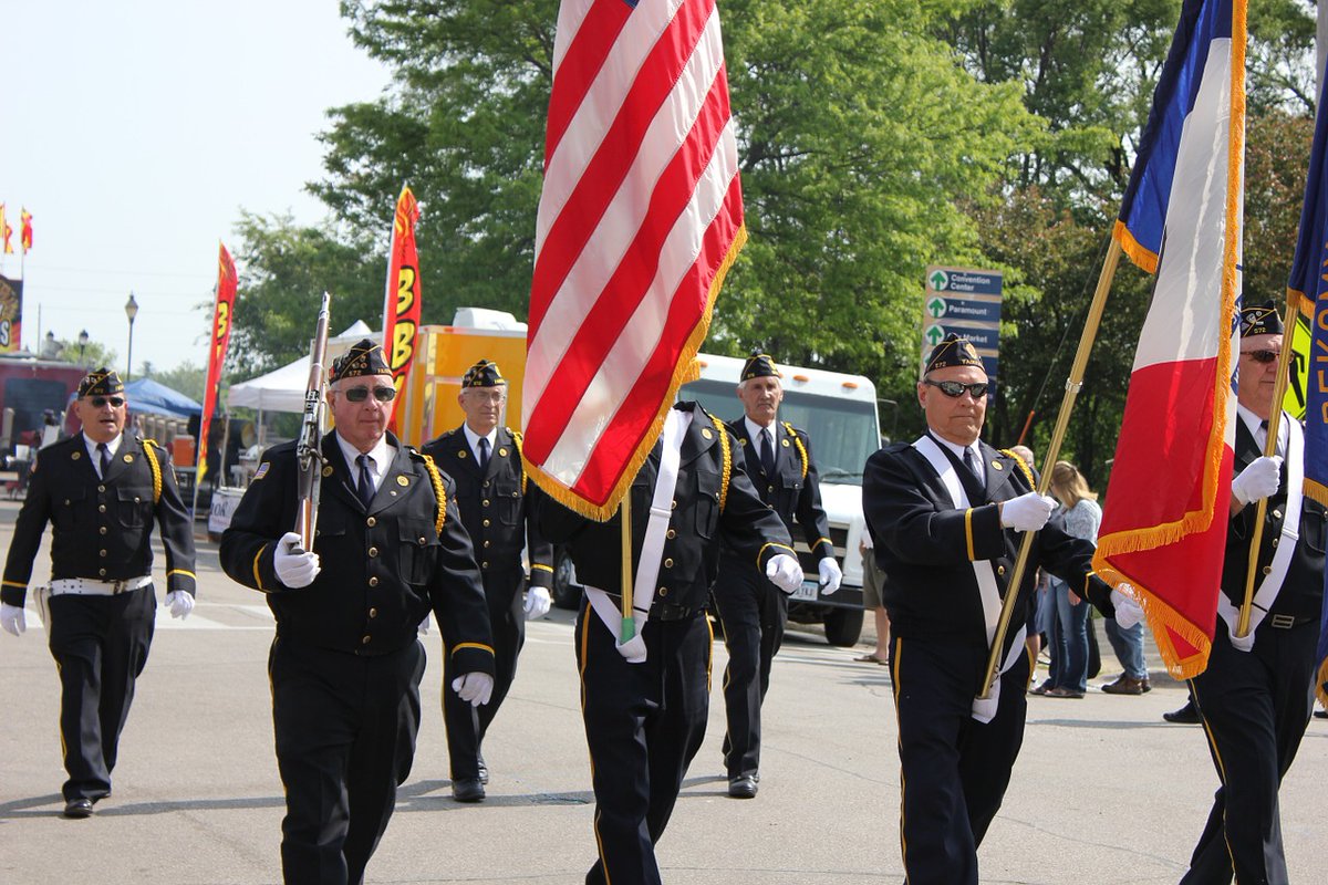 When flags are flown in a row, the American flag should always be on the observer's far left. When displayed during a parade with other flags, the American flag should always be to the observer's left. The flag carrier should hold the flag to his or her right side.