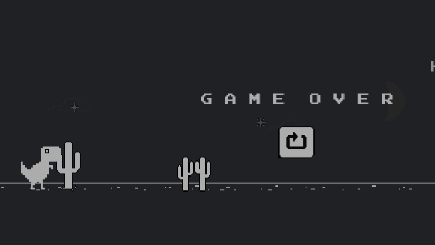 Shrishty Keshri on X: No More Game Over. Short Trick . Have Fun!! *T-Rex  Dinosaur Game* Go to (chrome://dino) Right-click -> Inspect -> console code:  var original = Runner.prototype.gameOver Runner.prototype.gameOver =  function (){}