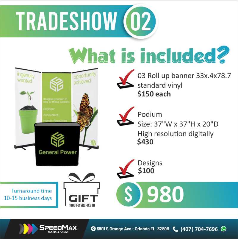 SpeedMaxSigns's tweet photo. The events season is coming up and we want you to be prepared for it. The above kits are available right now for you to order! Which one best fits your expectations?

Order now your own personalized trade show kit! Contact us for more information on how to order (407) 704-7696📞 https://t.co/Nc28M029Gi