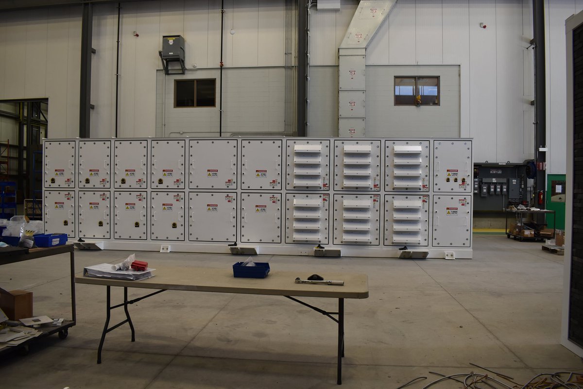 enerquest's tweet photo. EnerQuest has finished the production and delivery of our last three substations.
The substations will distribute power to a facility in Whitby, Ontario, allowing them to operate machinery. They are 100% designed, engineered and manufactured by EnerQuest.
#makeithappen https://t.co/B1wJbrFY3t