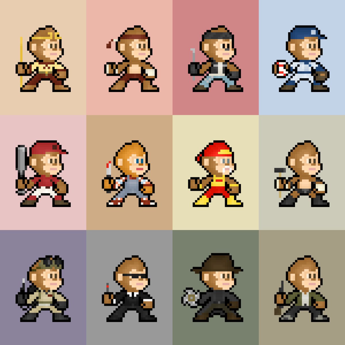 crypto8bit1's tweet photo. MonkeyKing Collection 🐵
Price 0.005 ETH on Polygon with No Gas Fee 🚀
Available on https://t.co/w9ZhACJJdq

#NFT #NFTCommunity #nftpixel #nftart #pixelart #pixelartist https://t.co/2zfOERS7YE