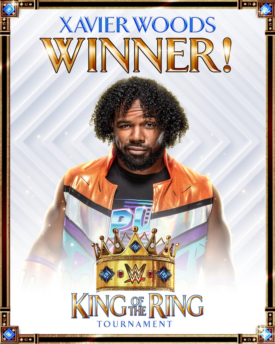 WWE's tweet photo. THE DREAM HAS COME TRUE!!! 👑

#WWECrownJewel #KingOfTheRing @AustinCreedWins https://t.co/8x1c2RwIUp