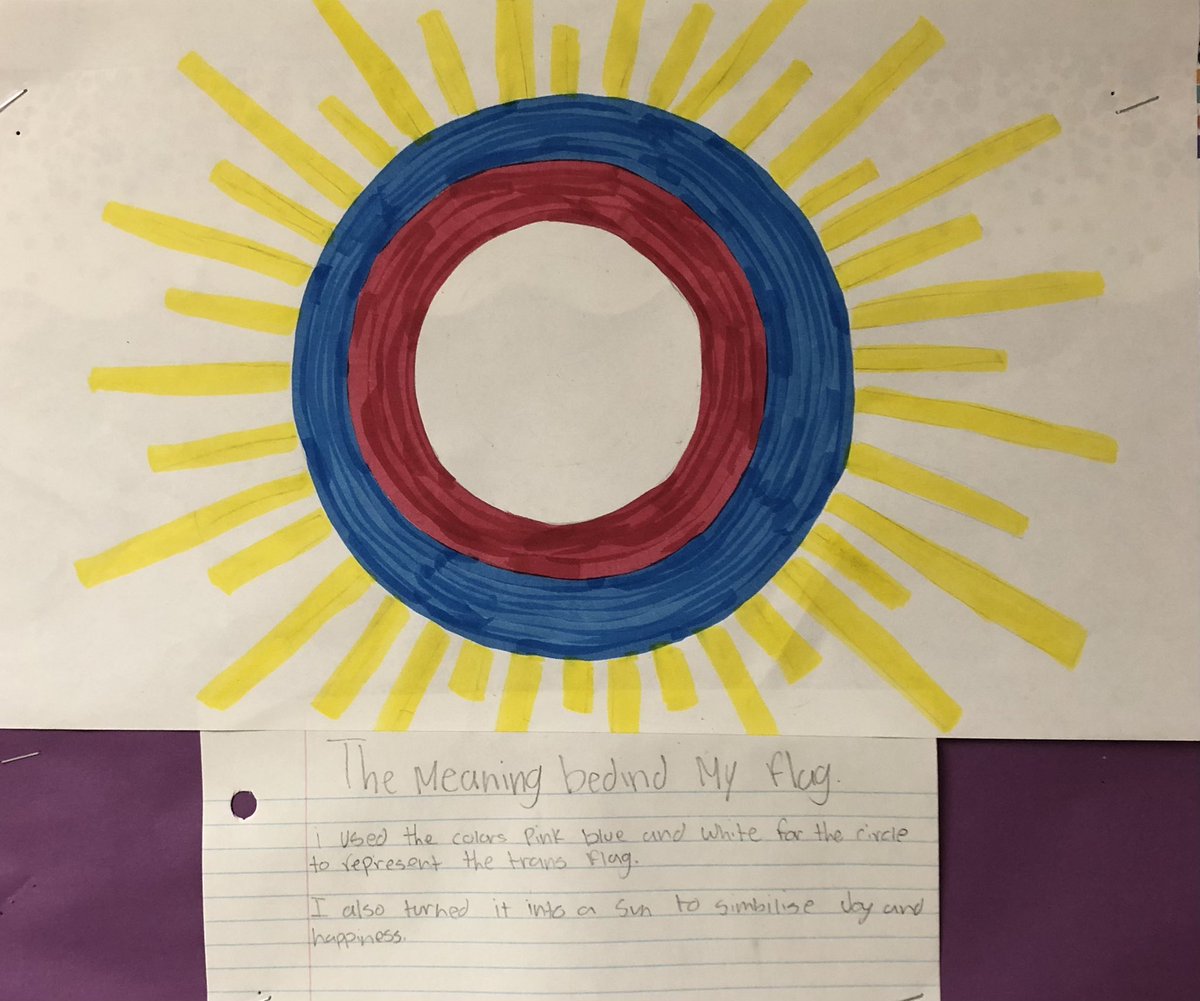 Gr. 5/6 Ss designing their own original Pride Flags 🏳️‍🌈in support of anti-bullying among LGBTQ2+ youth. Amazing to see Purple Shirt Day so brightly observed at West Rouge JPS <a href="/JpsTdsb/">West Rouge JPS TDSB</a> <a href="/murphytdsb/">m_murphyTDSB</a> <a href="/LC3_TDSB/">TDSB LC3</a> <a href="/TDSB_LN16/">John Currie</a>