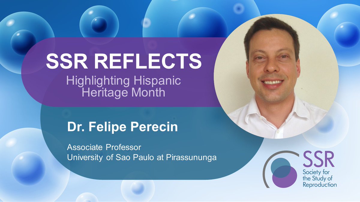 SSRepro's tweet photo. Meet #SSR member Dr. Felipe Perecin! Dr. Perecin’s program is dedicated to investigating the cellular and molecular mechanisms associated with the control of gamete and embryo development in bovine and murine animals. Read more: https://t.co/rQbXRqJqIM #HispanicHeritageMonth https://t.co/u3wpWxl8tf