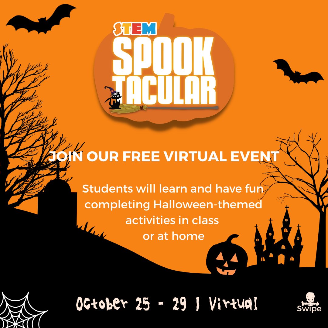 SYSTEMCoalition's tweet photo. For our "STEM Spooktacular" event, S.Y.STEM Coalition’s professionals have developed activities for students and classrooms to take part in. Check them out in our next tweets. #halloween #stemeducation #scienceexperiment #scienceforkids #stem #spooktacular https://t.co/Kk51oiTEuT