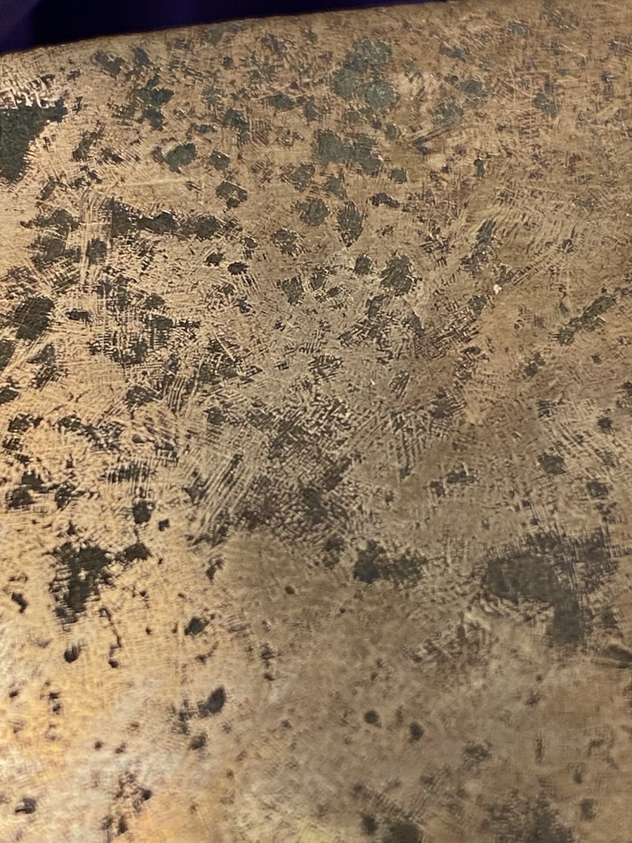 aliza_taft's tweet photo. Today in #conservationlife - dendritic structure in copper alloy visible to the naked eye 👀😍 (phone vs dinolite image) https://t.co/YtgrJJ4hO1