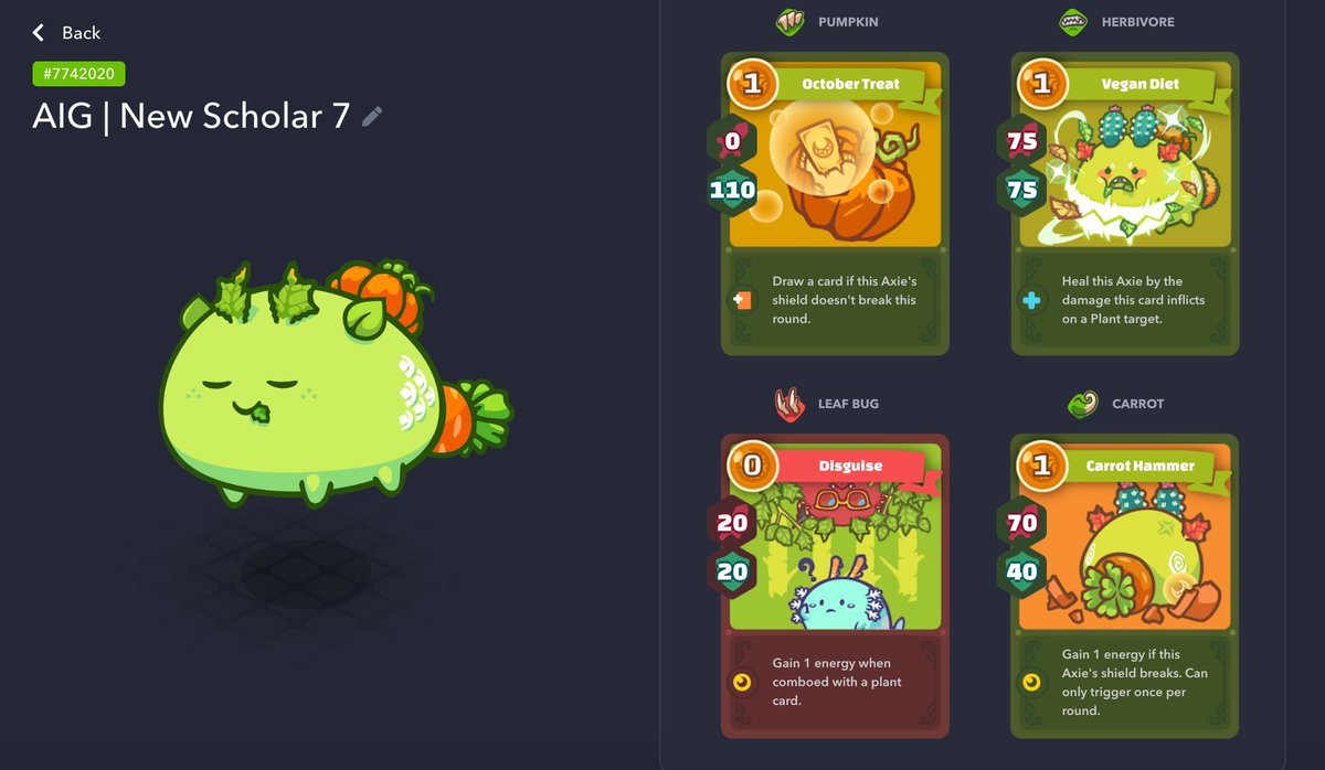 kingzeus_aig's tweet photo. New Scholar Onboarding for AIG begins tomorrow. If you wish to be a successful scholar, then it’s good to study and learn strategies for all Axies.

For aspiring scholars, please tell me in the comments… what strategies would you use for this team? https://t.co/8DExTTtSCu