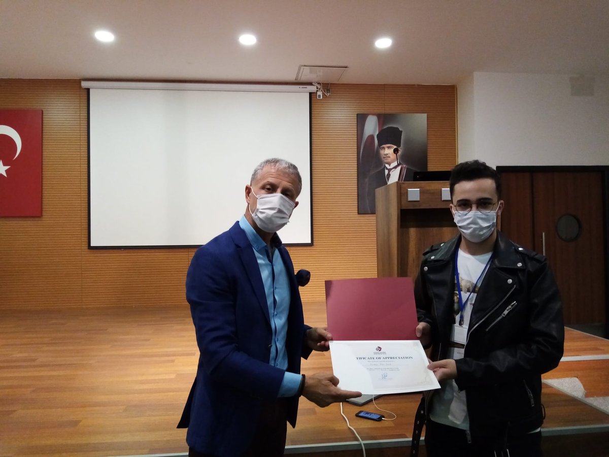 Our instructors were awarded several appreciation and participation certificates by our university's Vice-Chancellor Prof Dr Ünsal Sığrı. 🎉