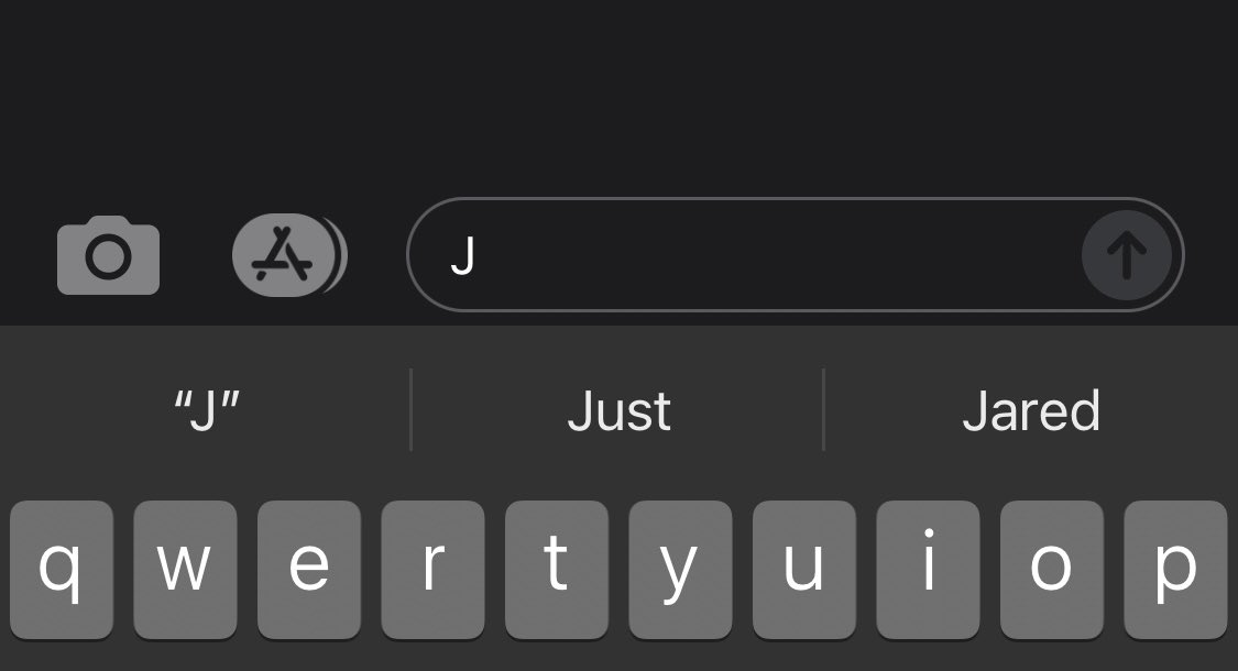 You know it’s real when your predictive text knows his name