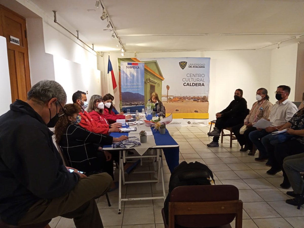 ChangoPueblo's tweet photo. Representantes del Consejo Nacional del Pueblo Chango se reunieron hoy con institucionalidad pesquera para presentar sus propuestas como Pueblo Originario en #Caldera #Atacama @SubpescaCL @LucasPalaciosC @AGallardoLagno @meconomia @sernapesca @indespa @AtacamaEconomia #NoADominga https://t.co/cwbAdn7u2B