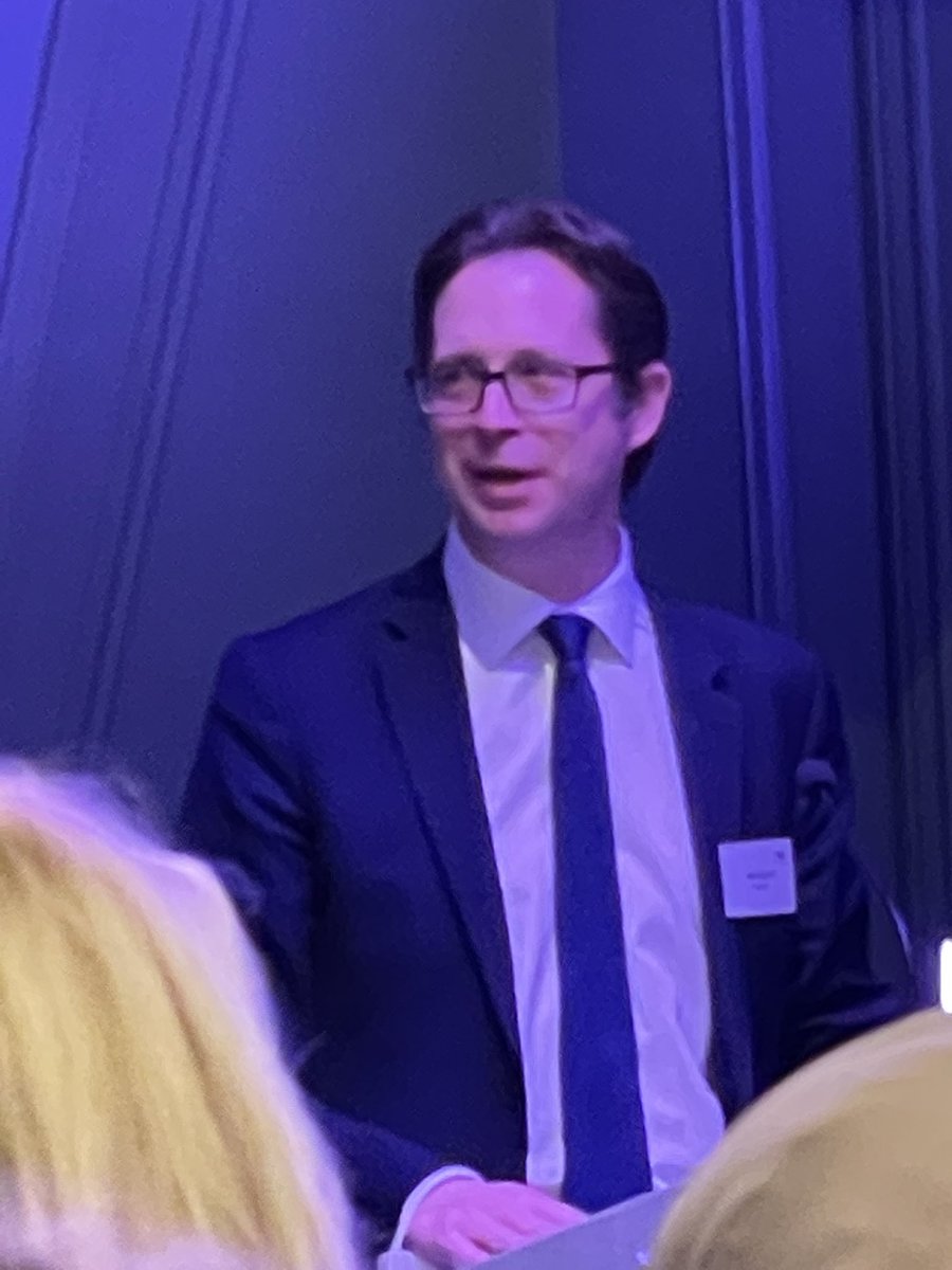 MaryCurnockCook's tweet photo. At the @UPP_Foundation 5th birthday party - @alexburghart does a great Boris impersonation 😂😂 (sense of humour v welcome I can’t help feeling along with serious skin in the HE sector) https://t.co/O6qQ8Nqz1d