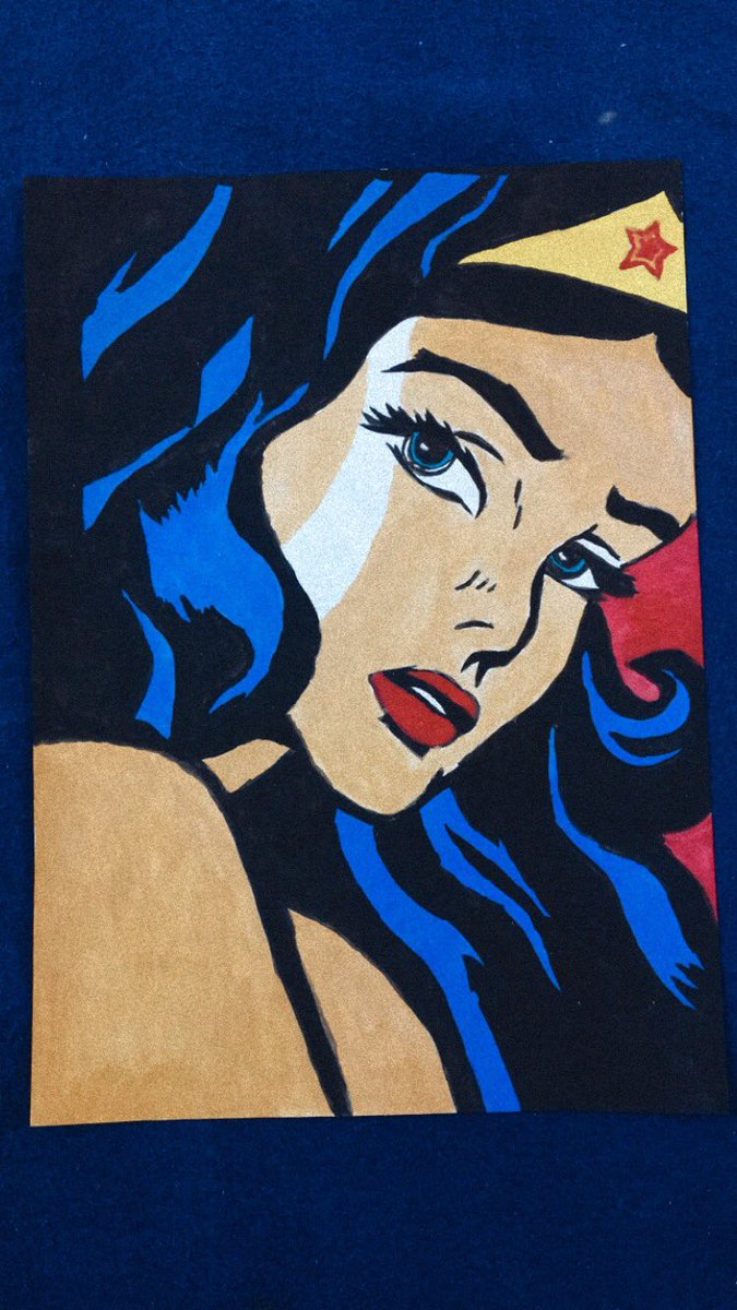 emkayx12's tweet photo. My painting of Wonder Woman for her 80’s anniversary ♥️ #WonderWoman80 🗡💪🏻 https://t.co/mpeyIsFg81
