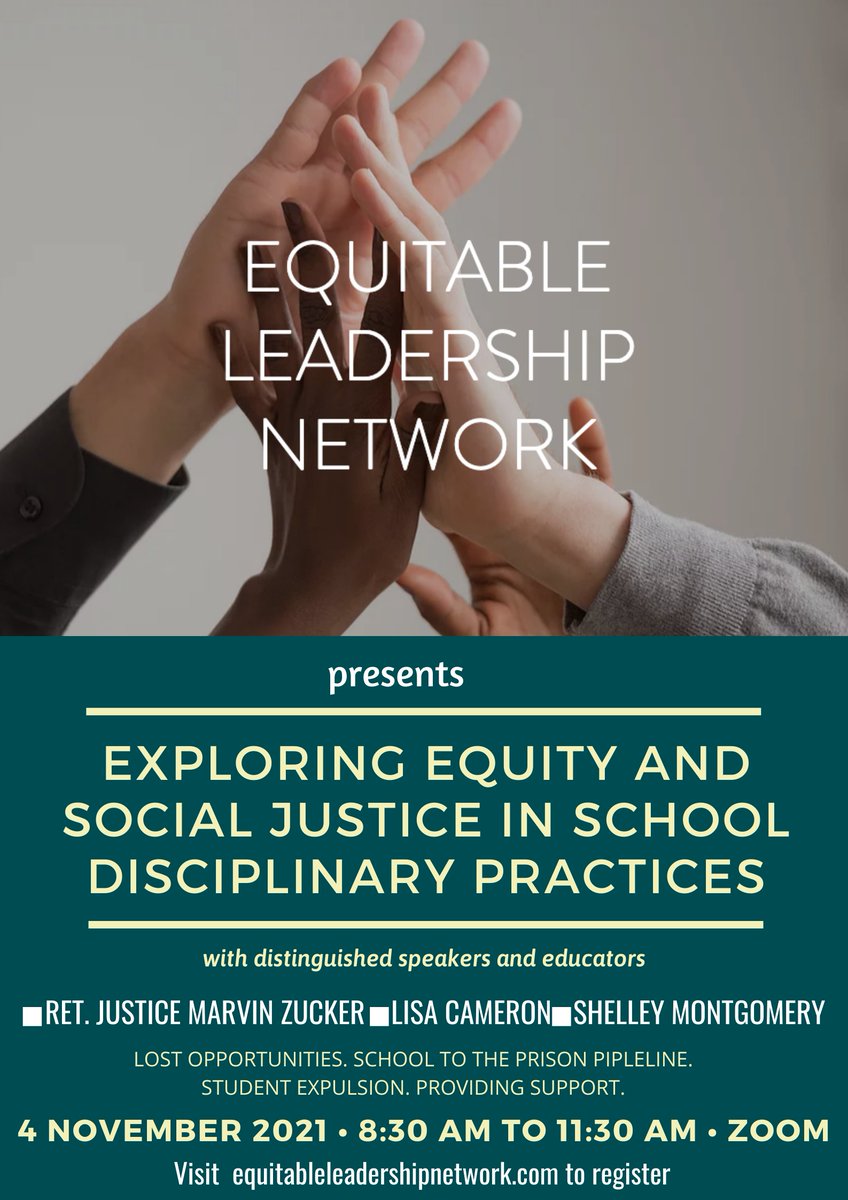 abc123Ottawa's tweet photo. Exploring Equity and Social Justice in school disciplinary process.  Registration is open. https://t.co/pTZm2eATIU