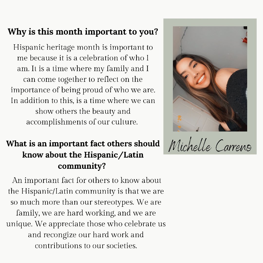 Happy Hispanic/Latin Heritage Month! Check out what this means to some of our Sisters!🤍