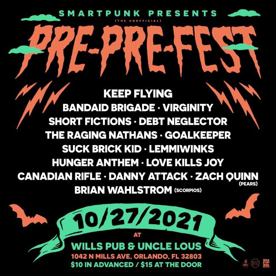 ONE WEEK FROM TODAY! We're throwing this awesome  pre-party ahead of our actual favorite party of the year (<a href="/thefestfl/">The Fest</a>). If you're coming to Florida early, come hang out in Orlando for a night! More info here: fb.me/e/2EQikF8bN