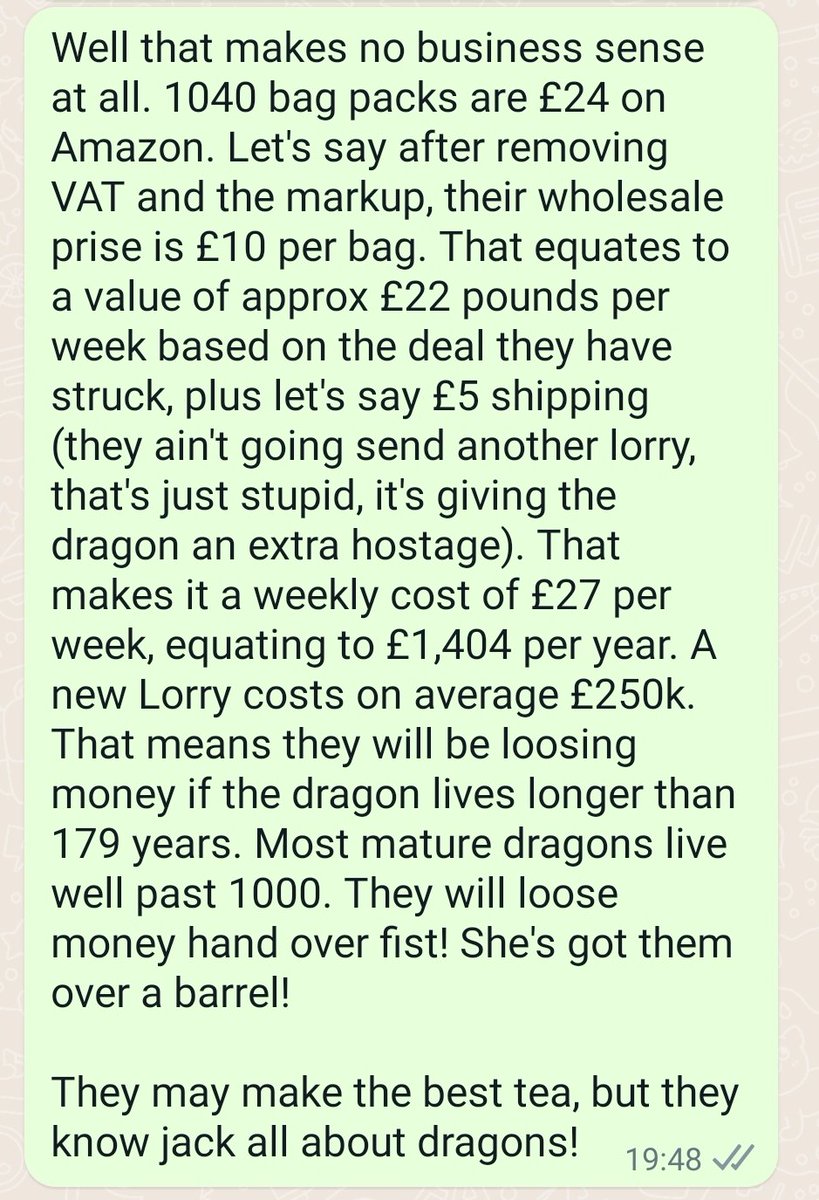 Ben_Hawley1982's tweet photo. @YorkshireTea That's just bad business! You make the best tea, but you know nothing about Dragons! https://t.co/aHtkrkUCnn