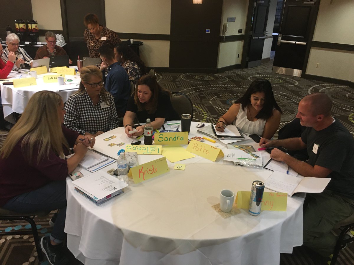 NataliaESL's tweet photo. Love connecting with educators across Texas at 2 Day our conference!  @NacISD  @LakeDallasISD! Moving ELs Forward on TELPAS! @Seidlitz_Ed @hand_allie https://t.co/cqKyw7RvvF