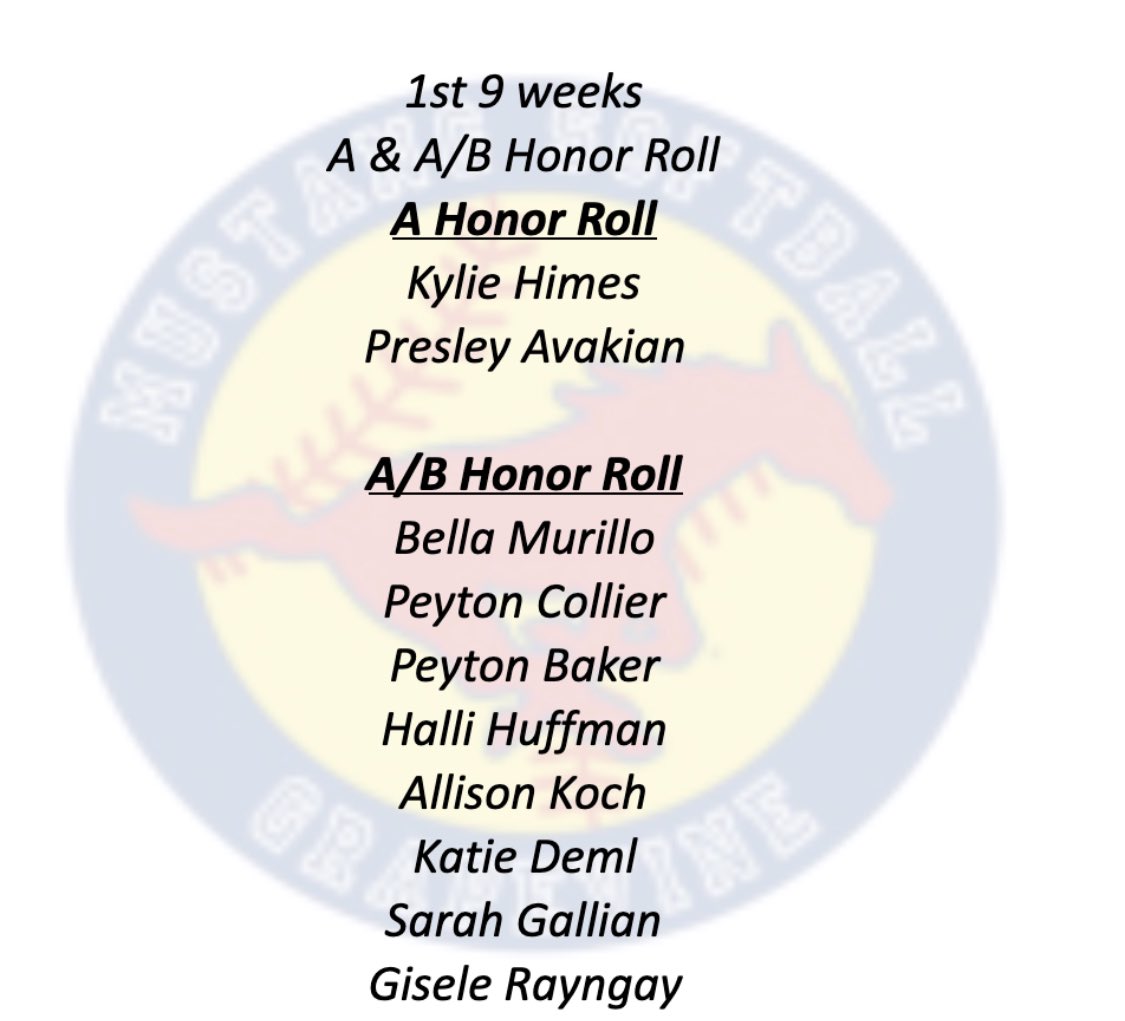 GHSMustangSB's tweet photo. Shouting out athletes with GREAT GRADES!!!! Nice job ladies!!! @GCISD @A_Koch22 @bellarmurillo @AvakianPres19 @GiseleRayngay @halli_huffman11 https://t.co/aIGbrriaD4