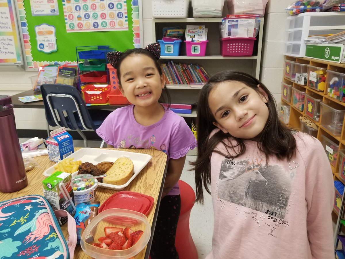 I got to enjoy lunch with these sweet friends today. They cashed in their PBIS reward points and had lunch in the classroom with me. <a href="/DolvinES/">Dolvin ES</a> #DolvINcredible